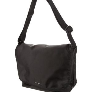Kate Spade black nylon  messenger bag